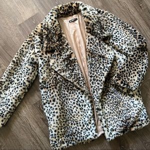 Leopard fur coat